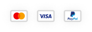 Mastercard, Visa, Paypal